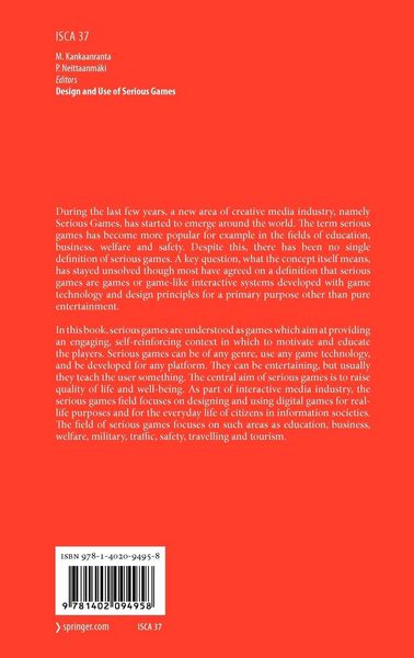 Produktbild: Design and Use of Serious Games