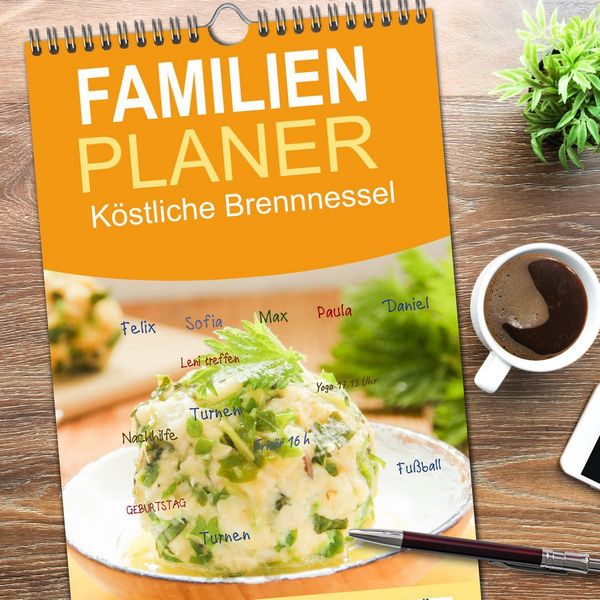 Produktbild: Familienplaner 2026 - K&ouml;stliche Brennnessel mit 5 Spalten (Wandkalender, 21 x 45 cm) CALVENDO