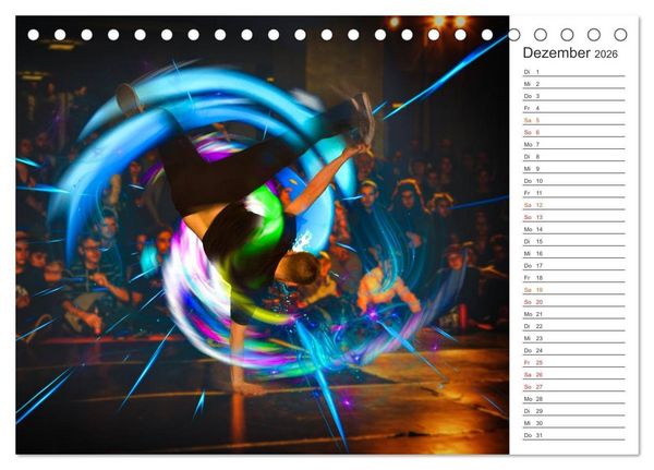 Produktbild: Break Dance B-boys & B-girls (Tischkalender 2026 DIN A5 quer), CALVENDO Monatskalender