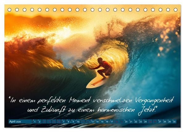 Produktbild: Motivation in Bewegung - Ein Jahr voller sportlicher Energie (Tischkalender 2026 DIN A5 quer), CALVENDO Monatskalender