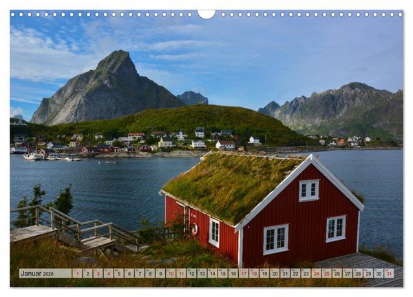 Produktbild: Lofoten - Die spektakul&auml;re Inselgruppe in Norwegen (Wandkalender 2026 DIN A3 quer), CALVENDO Monatskalender