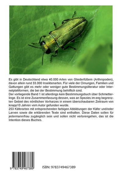 Produktbild: Gliederf&uuml;&szlig;er (Arthtropoden) in Goslar und Umgebung