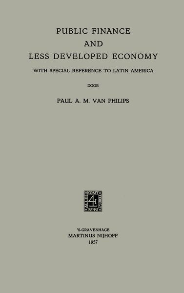 Produktbild: Public Finance and Less Developed Economy