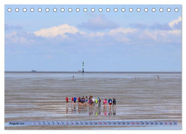 Produktbild: Cuxland, Urlaubsgl&uuml;ck zwischen Nordsee und Elbe (Tischkalender 2026 DIN A5 quer), CALVENDO Monatskalender