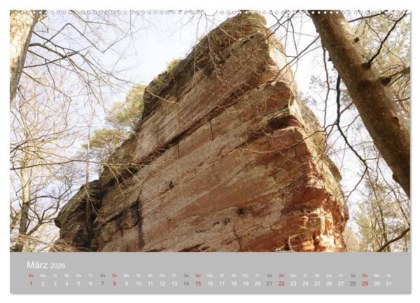 Produktbild: Felsen im Pf&auml;lzer Wald (Wandkalender 2026 DIN A2 quer), CALVENDO Monatskalender
