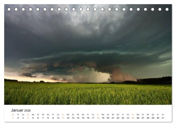 Produktbild: Faszination Gewitter (Tischkalender 2026 DIN A5 quer), CALVENDO Monatskalender