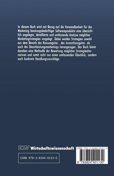Produktbild: Strategisches Softwaremarketing