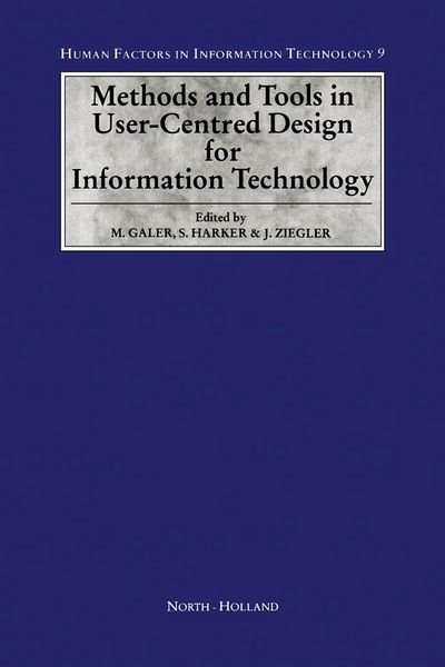 Produktbild: Methods and Tools in User-Centred Design for Information Technology