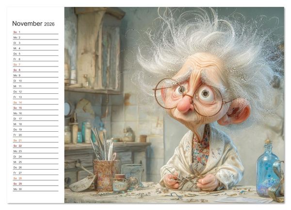 Produktbild: Oma macht jetzt Sonderschicht (Wandkalender 2026 DIN A2 quer), CALVENDO Monatskalender