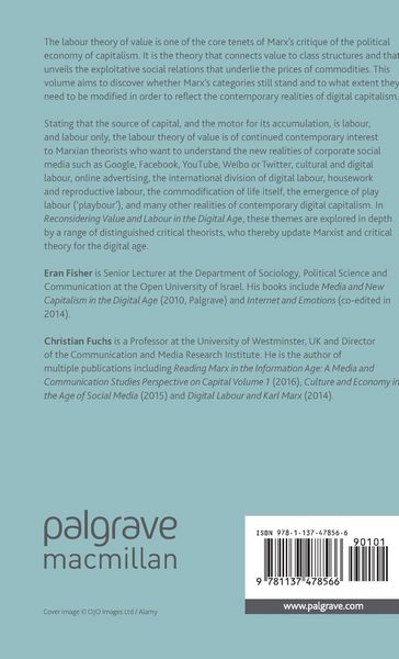Produktbild: Reconsidering Value and Labour in the Digital Age