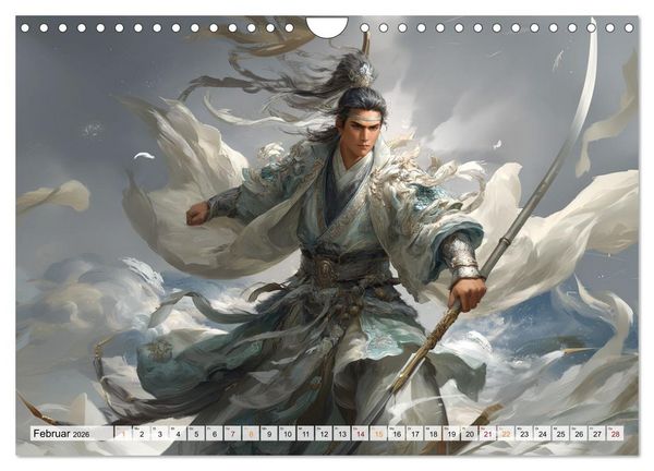 Produktbild: Die Seele des Schwertes &ndash; Samurai im Bild (Wandkalender 2026 DIN A4 quer), CALVENDO Monatskalender