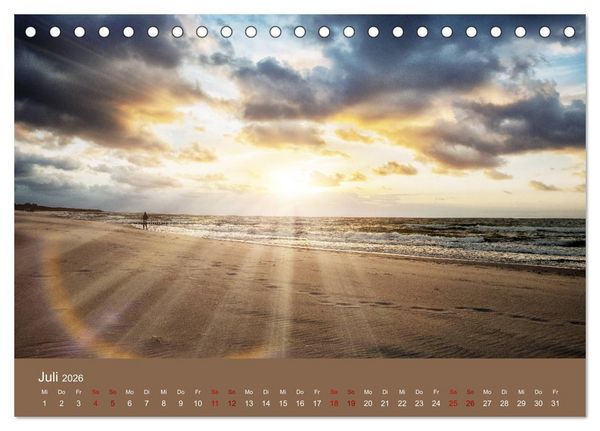 Produktbild: Sommerlichter - Stimmungsvolle Landschaftsbilder (Tischkalender 2026 DIN A5 quer), CALVENDO Monatskalender