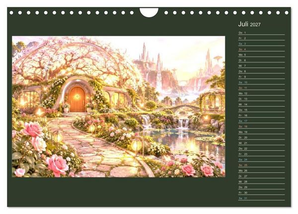 Produktbild: M&auml;rchenh&auml;user von morgen (Wandkalender 2027 DIN A4 quer), CALVENDO Monatskalender