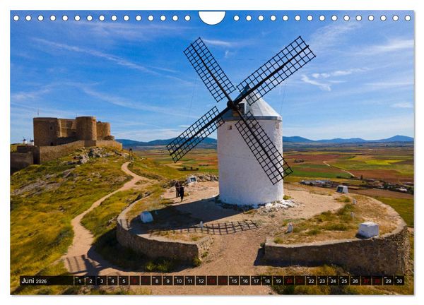 Produktbild: Windm&uuml;hlen in La Mancha (Wandkalender 2026 DIN A4 quer), CALVENDO Monatskalender