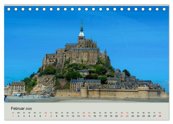 Produktbild: Frankeichs Bauwerke - Schl&ouml;ser und Burgen in der Grand Nation (Tischkalender 2026 DIN A5 quer), CALVENDO Monatskalender