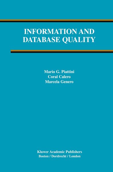 Produktbild: Information and Database Quality
