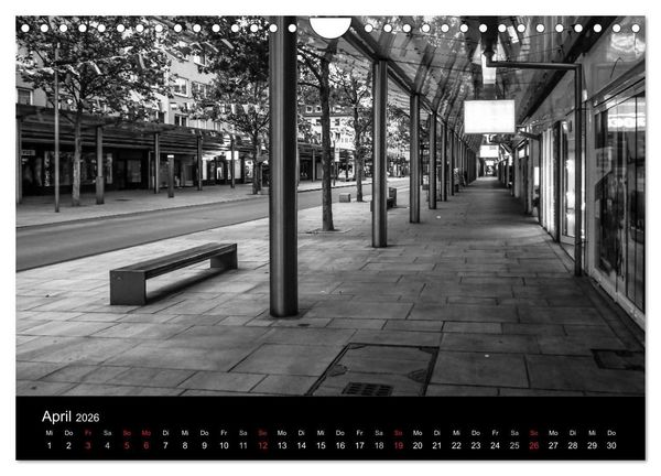 Produktbild: Bremerhaven - Blickpunkte Schwarzwei&szlig; (Wandkalender 2026 DIN A4 quer), CALVENDO Monatskalender