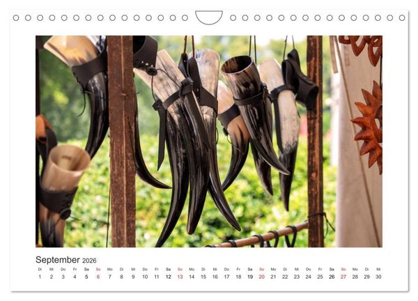 Produktbild: Mittelalter - Zeit unserer Ahnen (Wandkalender 2026 DIN A4 quer), CALVENDO Monatskalender
