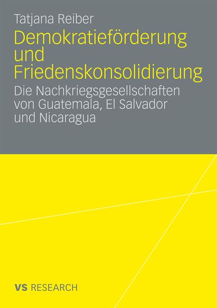 Produktbild: Demokratief&ouml;rderung und Friedenskonsolidierung