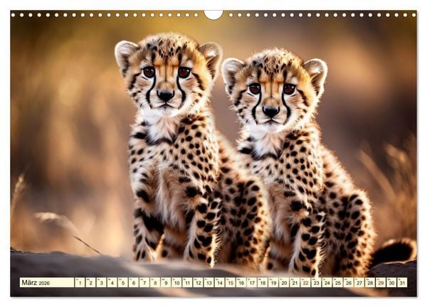 Produktbild: Geparden - die schnellsten J&auml;ger der Welt (Wandkalender 2026 DIN A3 quer), CALVENDO Monatskalender