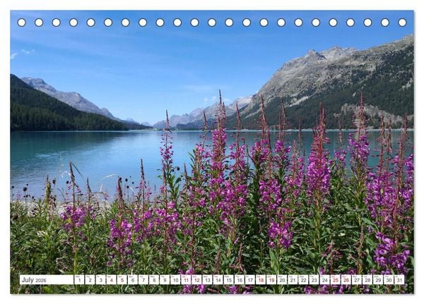 Produktbild: Engadine 2026 - Nature and landscapes (Desk Calendar 2026 DIN A5 landscape), CALVENDO 12 Month DeskCalendar
