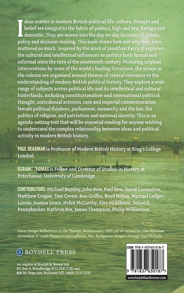 Produktbild: Culture, Thought and Belief in British Political Life since 1800