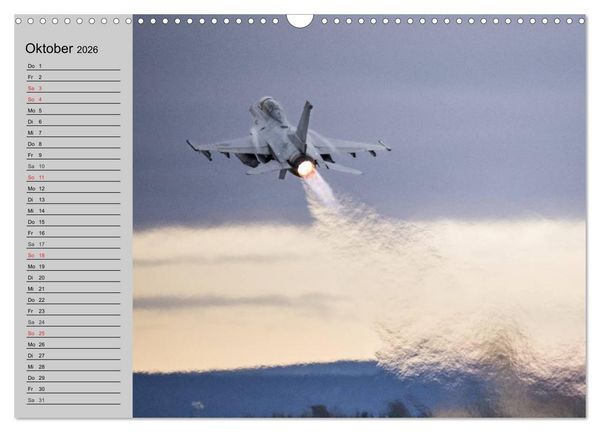 Produktbild: Faszination Kampfflugzeuge (Wandkalender 2026 DIN A3 quer), CALVENDO Monatskalender