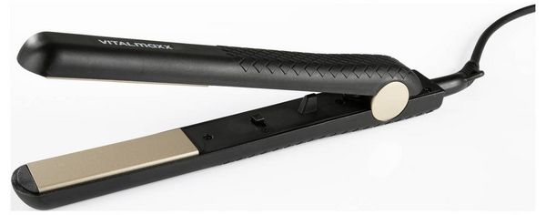 Produktbild: VitalMaxx Gl&auml;tteisen Schwarz, Gold