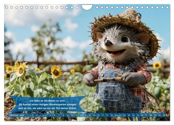 Produktbild: Der tierisch lustige Bauern-Kalender (Wandkalender 2026 DIN A4 quer), CALVENDO Monatskalender