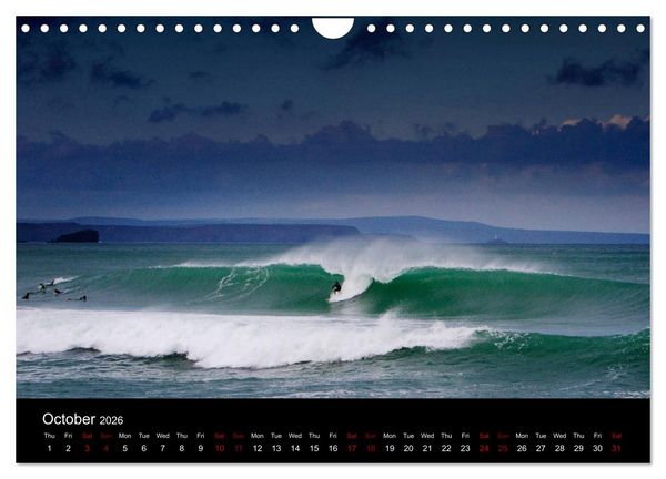 Produktbild: Cornish Surf and Storms (Wall Calendar 2026 DIN A4 landscape), CALVENDO 12 Month Wall Calendar