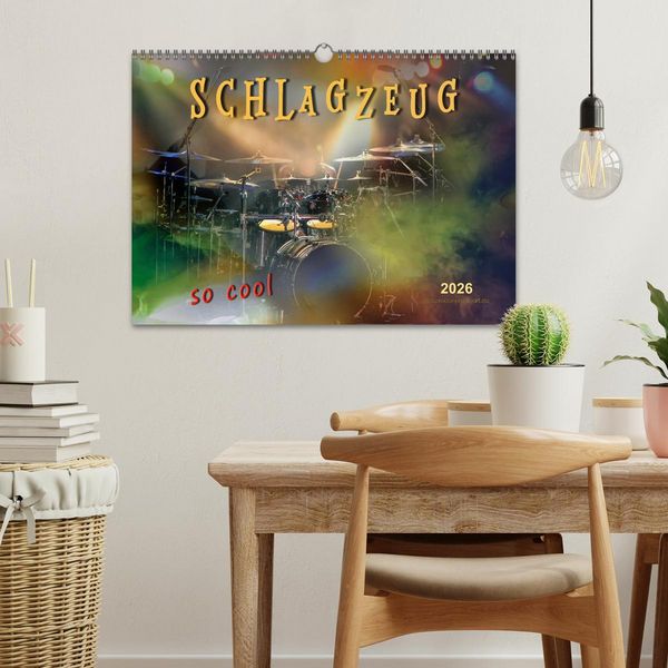 Produktbild: Schlagzeug - so cool (Wandkalender 2026 DIN A3 quer), CALVENDO Monatskalender
