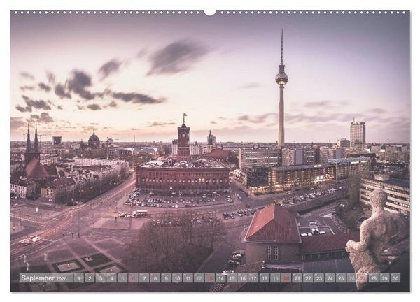 Produktbild: Berlin Citylights (Wandkalender 2026 DIN A2 quer), CALVENDO Monatskalender