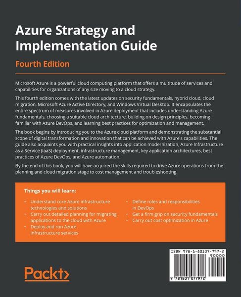 Produktbild: Azure Strategy and Implementation Guide - Fourth Edition