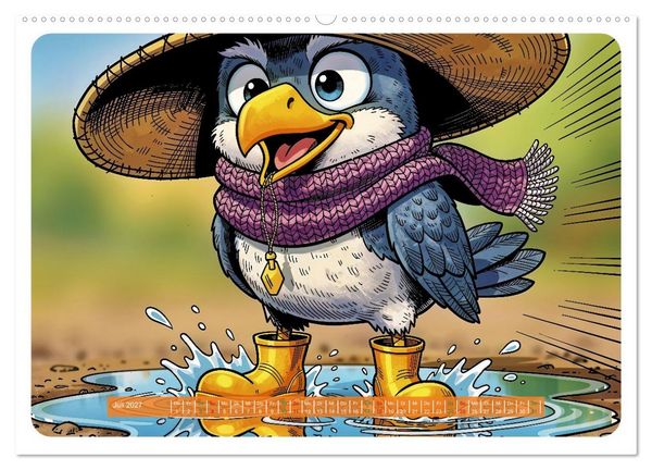 Produktbild: Lustige Sturmv&ouml;gel - Comic (Wandkalender 2027 DIN A2 quer), CALVENDO Monatskalender