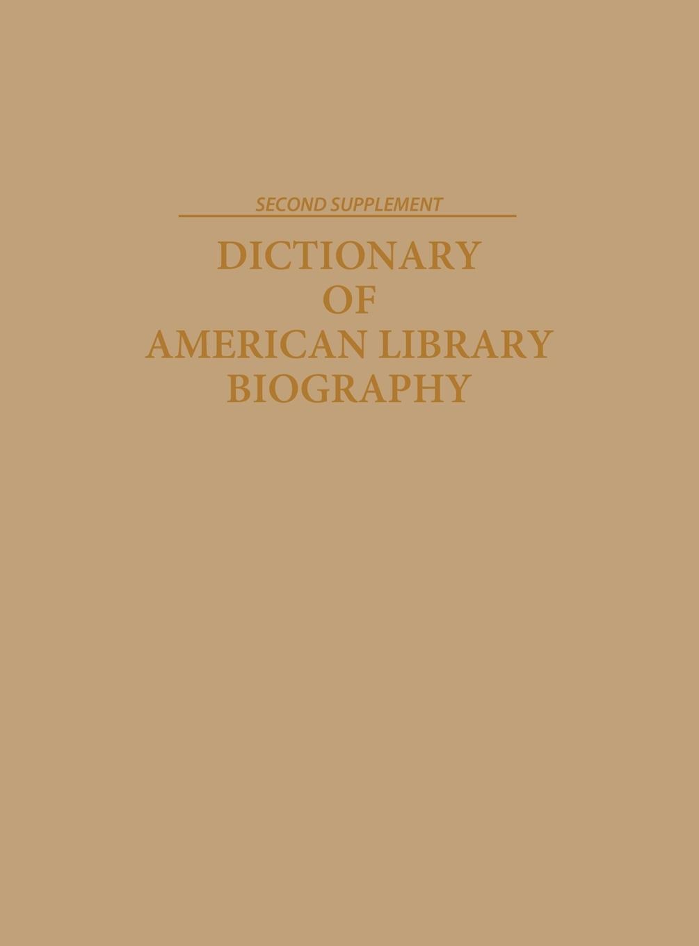 Produktbild: Dictionary of American Library Biography