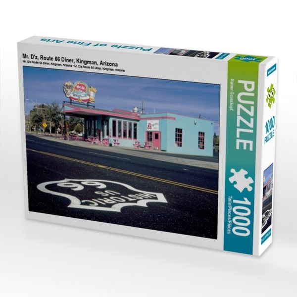 CALVENDO Puzzle Mr. D'z, Route 66 Diner, Kingman, Arizona | 1000 Teile Lege-Größe 64x48cm Foto-Puzzle für glückliche Stunden