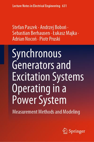 Produktbild: Synchronous Generators and Excitation Systems Operating in a Power System