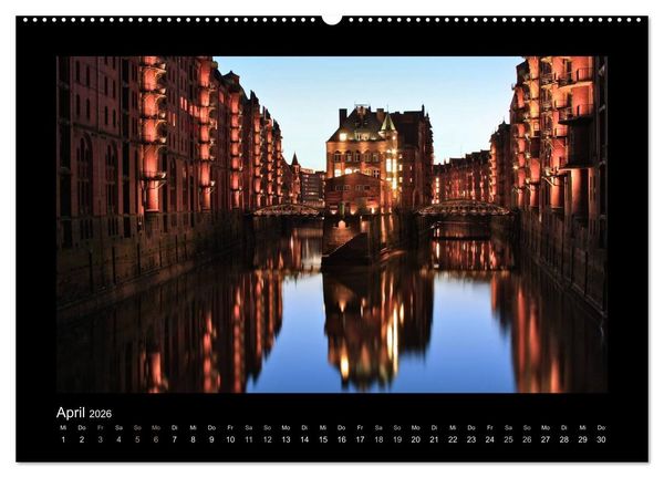 Produktbild: Hamburg - Impressionen (Wandkalender 2026 DIN A2 quer), CALVENDO Monatskalender
