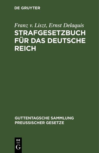 Produktbild: Strafgesetzbuch f&uuml;r das Deutsche Reich mit Nebengesetzen