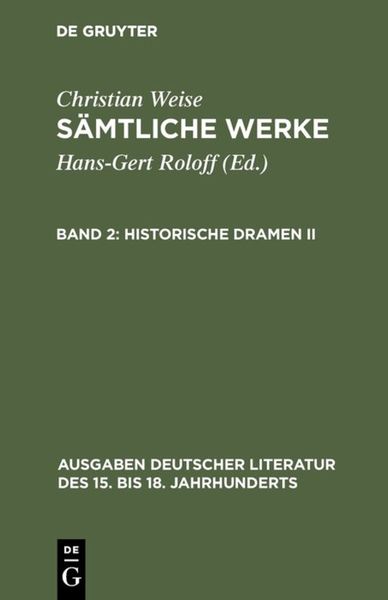 Produktbild: Historische Dramen II