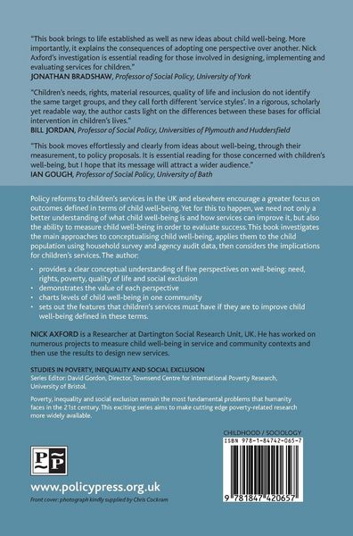 Produktbild: Exploring concepts of child well-being