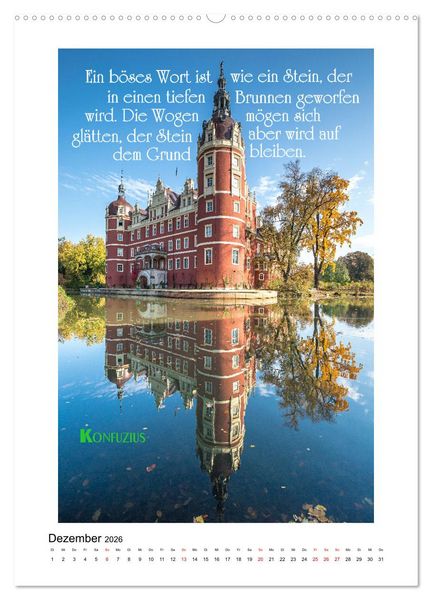 Produktbild: Interessante Zitate (hochwertiger Premium Wandkalender 2026 DIN A2 hoch), Kunstdruck in Hochglanz