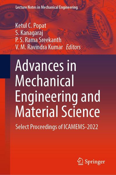 Produktbild: Advances in Mechanical Engineering and Material Science