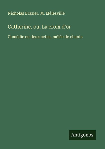 Produktbild: Catherine, ou, La croix d'or