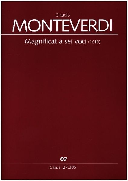 Produktbild: Magnificat a sei voci, Partitur