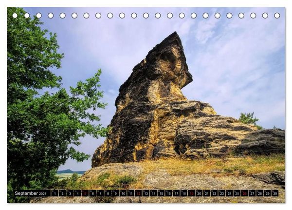 Produktbild: Die Teufelsmauer - Bizarre Felsformationen im Harz (Tischkalender 2027 DIN A5 quer), CALVENDO Monatskalender