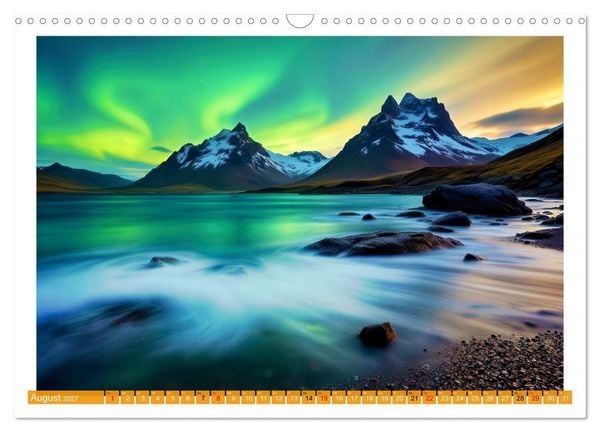 Produktbild: Langzeitbelichtung im hohen Norden (Wandkalender 2027 DIN A3 quer), CALVENDO Monatskalender