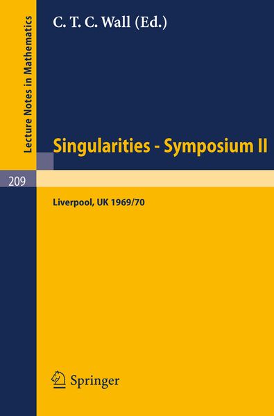 Produktbild: Proceedings of Liverpool Singularities - Symposium II. (University of Liverpool 1969/70)