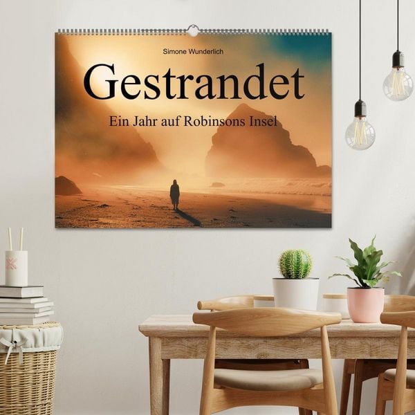 Produktbild: Gestrandet - Ein Jahr auf Robinsons Insel (Wandkalender 2026 DIN A2 quer), CALVENDO Monatskalender
