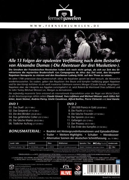 Produktbild: Das Geheimnis der wei&szlig;en Masken - Die komplette Serie (Fernsehjuwelen) [2 DVDs]